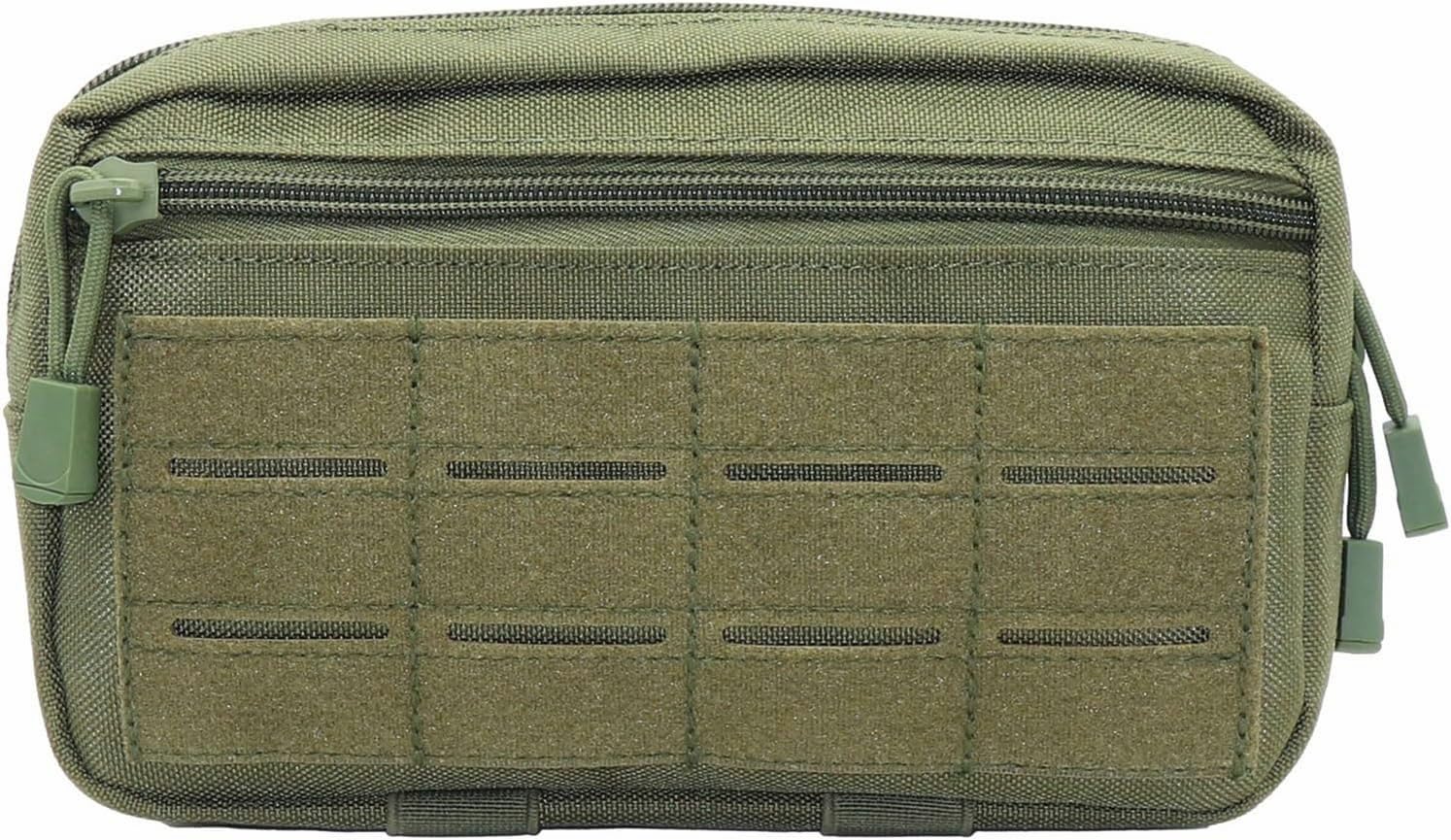 Tactical Molle Pouch, EDC Utility Belt Pouch, Multipurpose Military Waist Packs for Tools, Small Equipment Organizer for Outdoor Sports, Black/White, tactic — view 9