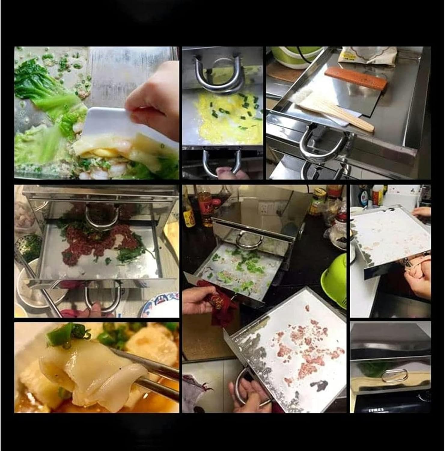 Multifunction Cooking Machine, Rice Noodle Roll Food Steamer with 3 Stainless Steel Trays, Cuisine for Bun Dumplings Rice Dim Sum