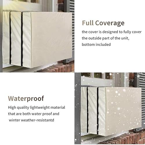 Miniatura 3 de Cubierta de aire acondicionado para ventana de 27 pulgadas de largo x 23 pulgadas de profundidad x 18 pulgadas de alto