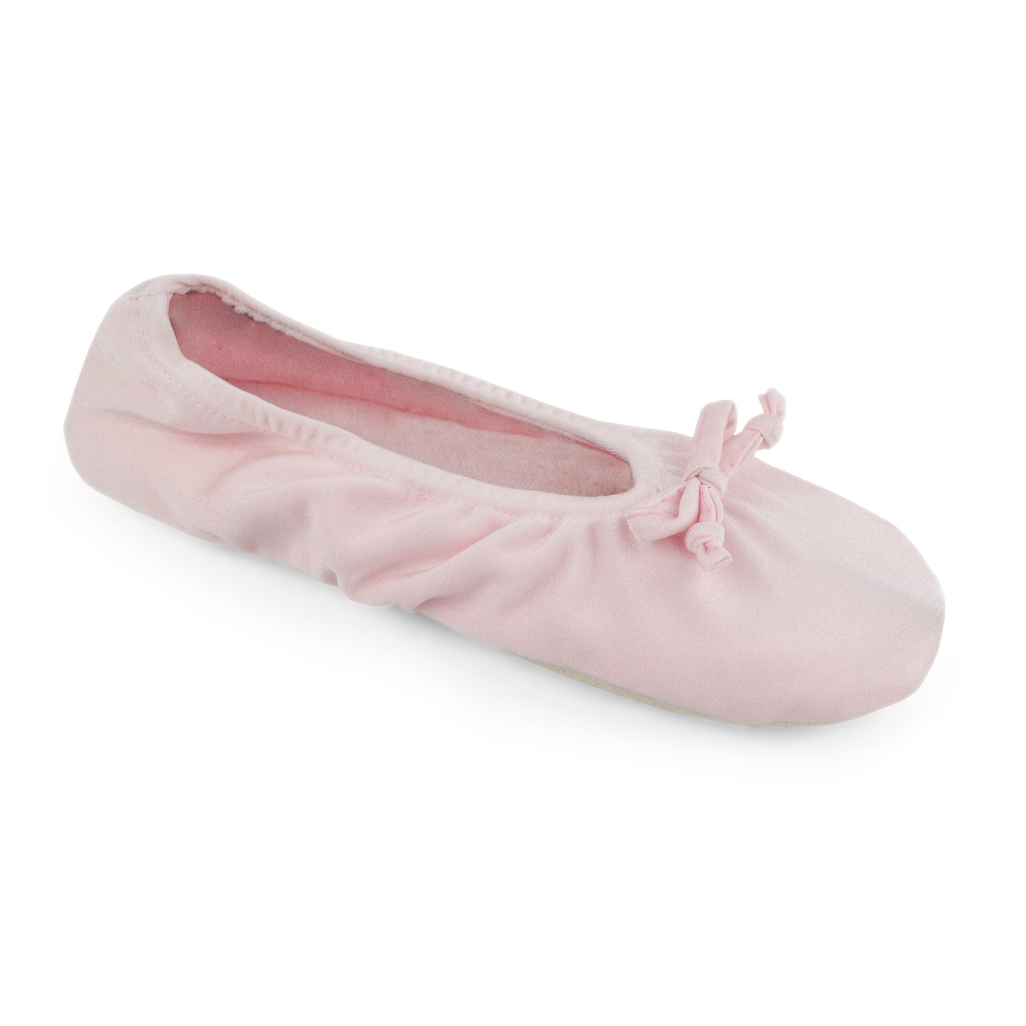MUK LUKS Stretch Satin Ballerina Slppr Women's Slipper X-Large US Pink
