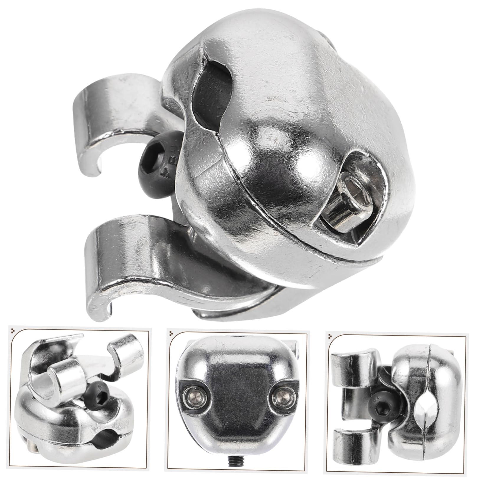 Abrazadera Multiusos para Batería de Metal Plata, Soporte | Músicos, Repuesto de Clip Dañado, Pieza Portátil para Montaje y Fijación de Brazo en Rack