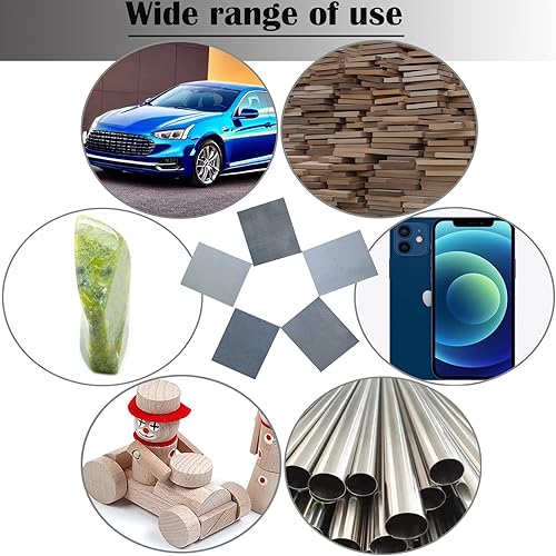 Miniatura 7 de Juego de 15 esponjas de lijado de grano 400-3000, hoja de esponjas de lijado de manos húmedas o secas de 4.5 x 5.5 pulgadas, bloque de arena de