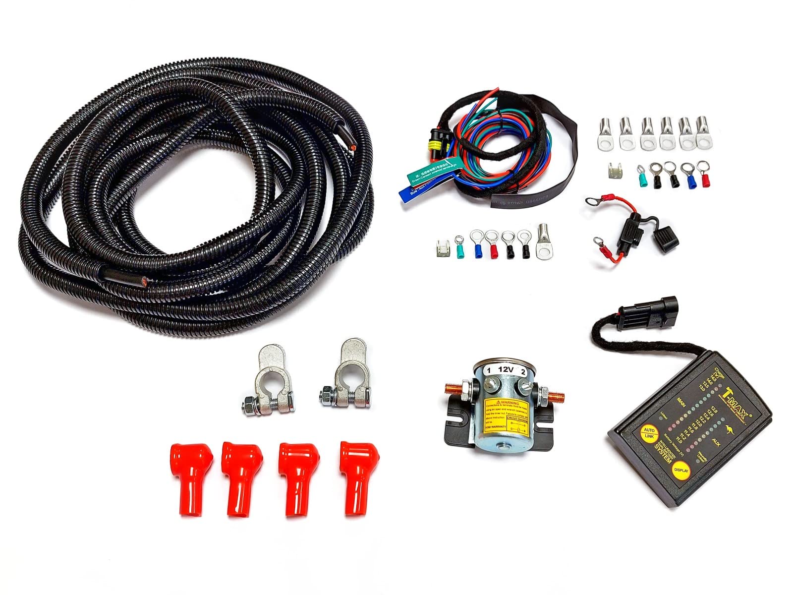 T-Max DBS02 Doppelbatterie Schaltsystem mit Digitalanzeige