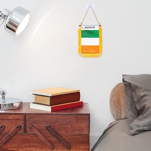 Miniatura 117 de ZXvZYT Bandera argentina colgante de ventana argentina de 3 x 5 pulgadas, mini banderas argentinas para decoración de espejo retrovisor, con ventosa