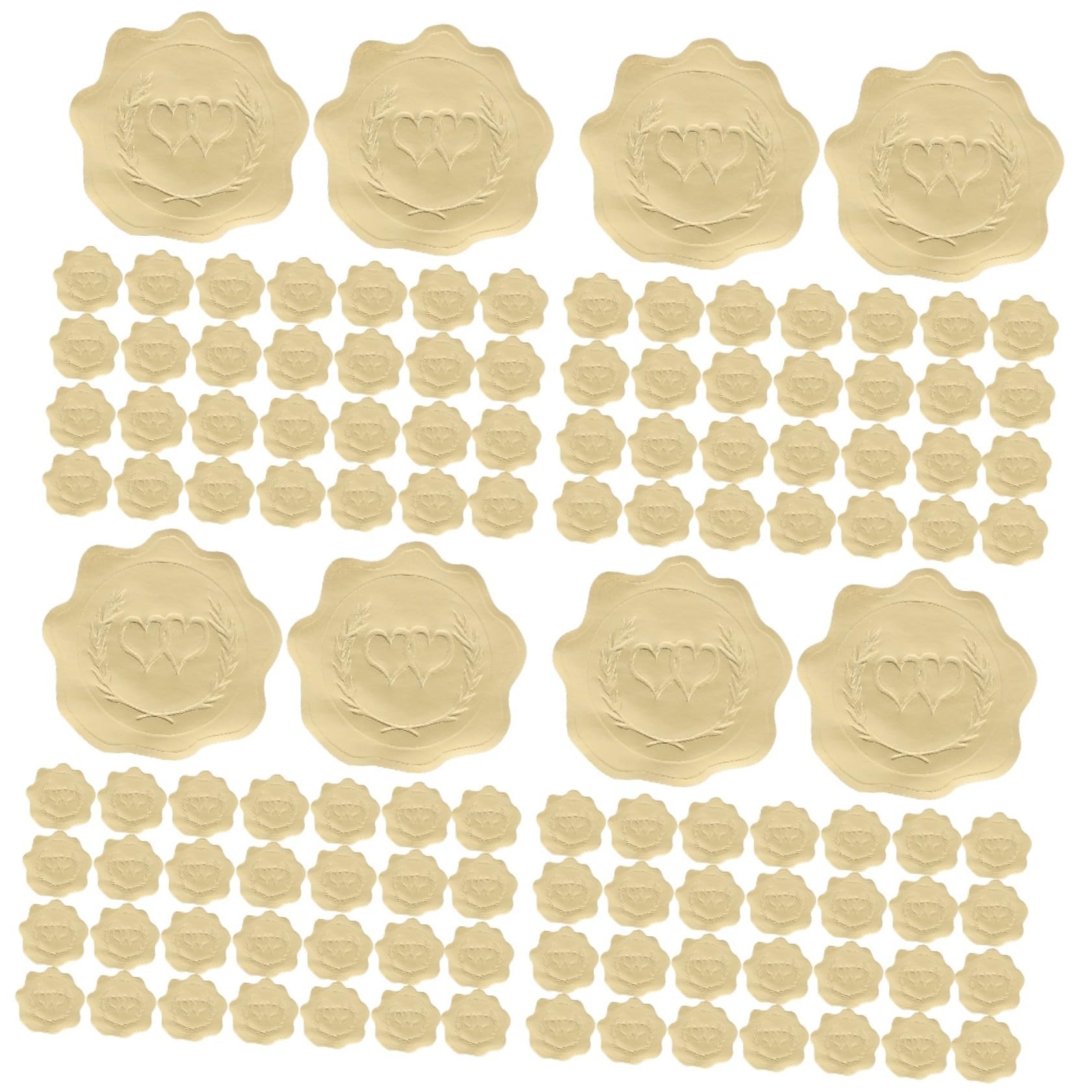 NUOBESTY 20fogli Adesivi Decorativi Per Buste e Regali Etichette Adesive Per Sealing Stickers Perfetti Per Matrimoni e Feste Di Compleanno