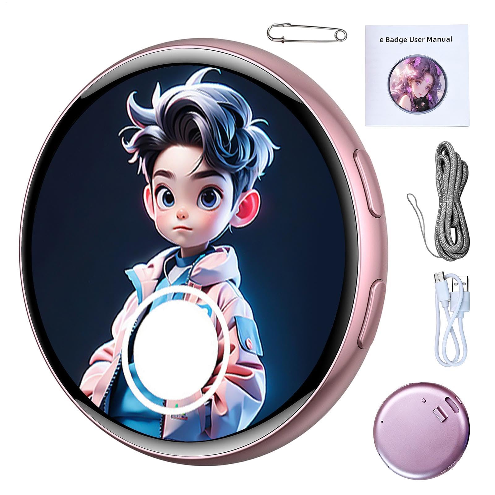 Insignia electrónica inteligente táctil para personalizar tu ropa de anime 8