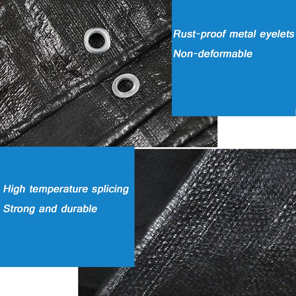 Bâche imperméable en polyéthylène pour protection solaire et chaleur idéale pour le camping en plein air et la tente