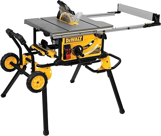 DEWALT 10" Table Saw with Rolling Stand - 15 Amp, 4800 RPM