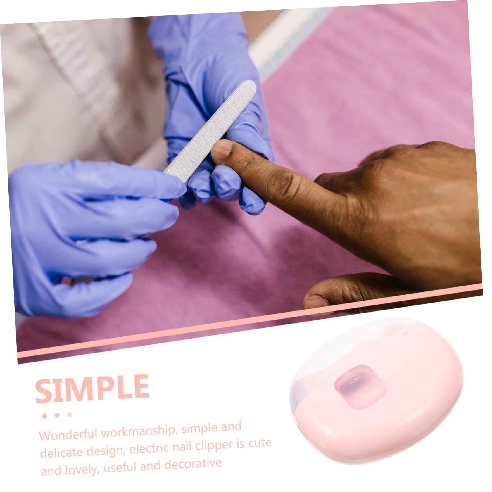 Kisangel Cortauñas Eléctrico Portátil Para Adultos Corta Uñas Pequeño Cepillo De Manicura Hogar Para Cortar Uñas De Bebés