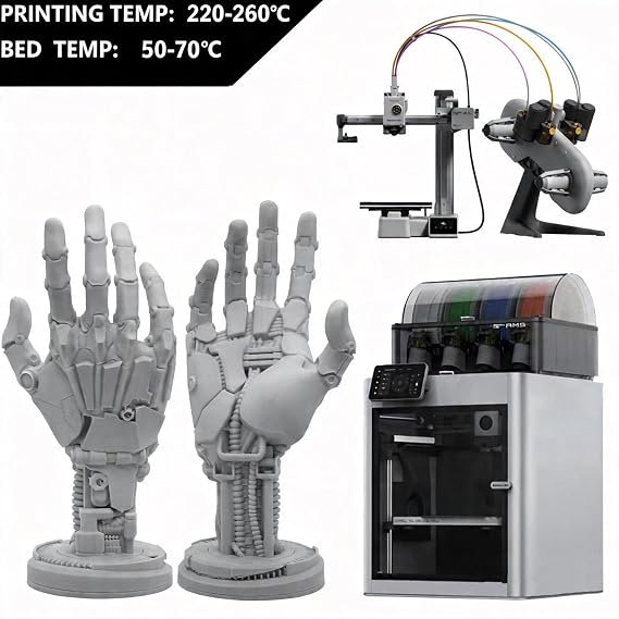 PETG Matte Rapid Filament 1.75mm,Max 500mm/s High Speed Printing, Compatible with Bambu LAB,Creality K1C,QIDI MAX3, FLASHFORGE Adventurer 5M, Prusa MK4 FDM 3D Printer,1KG,White