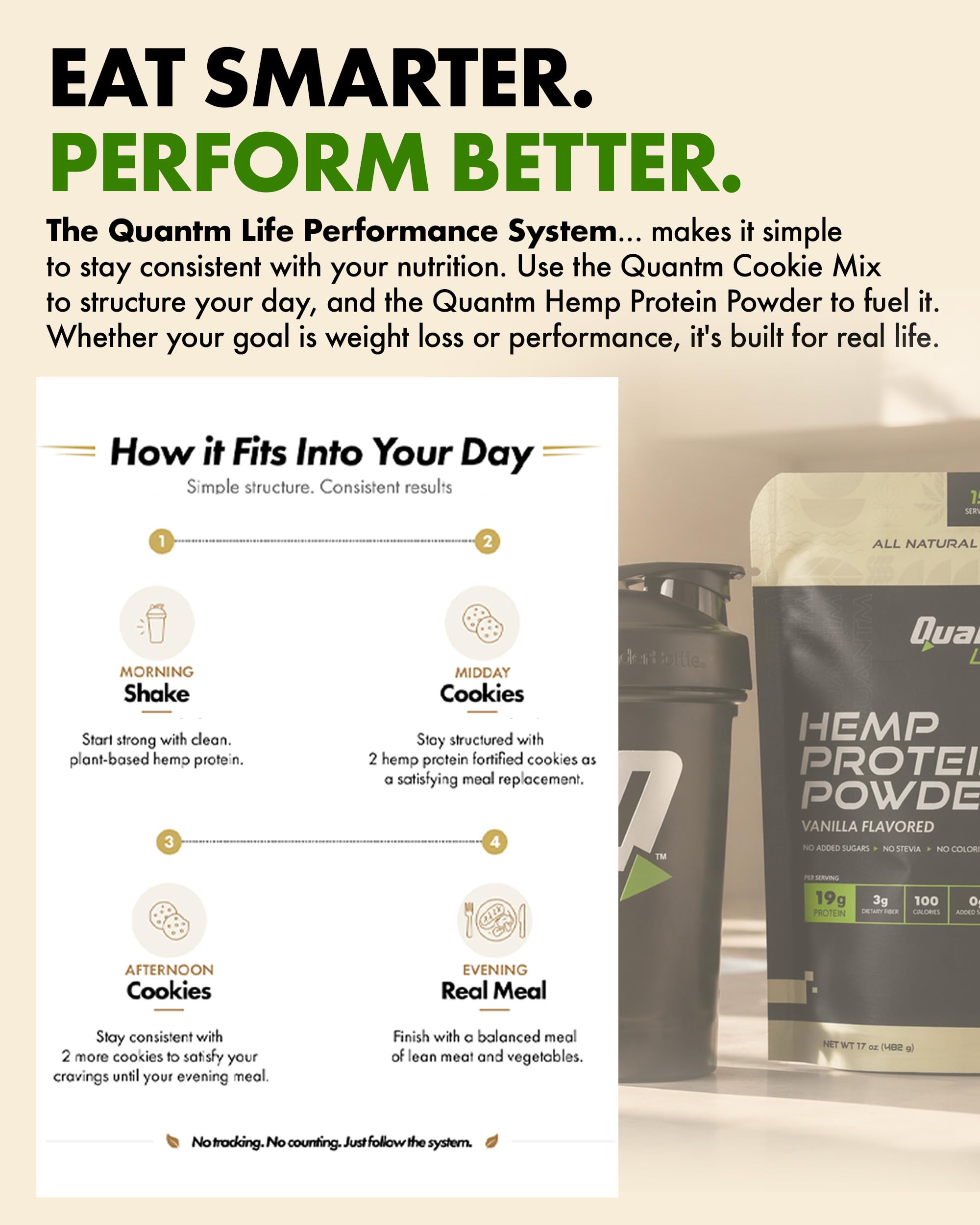 Vanilla Hemp Protein Powder, Plant-Based & Vegan with 19g Protein Per Serving, Dairy-Free, Hemp Seed Protein with 0g Added Sugar, Monk Fruit Sweetened, Gluten-Free — Amazon image 4