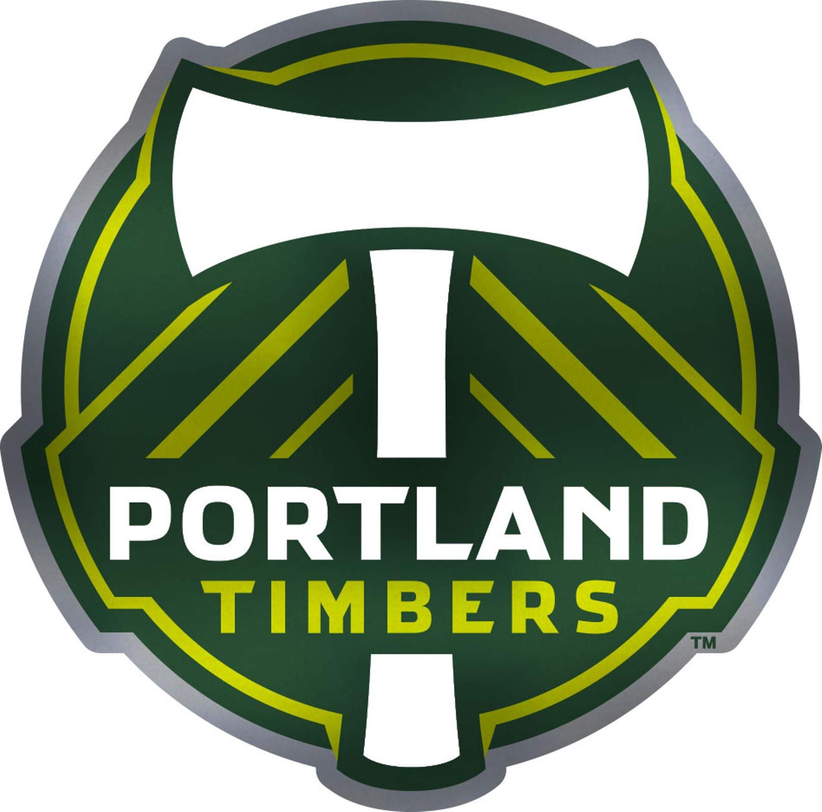 Timbers SD Premium Color Acrylic Auto Emblem Raised Decal MLS Soccer