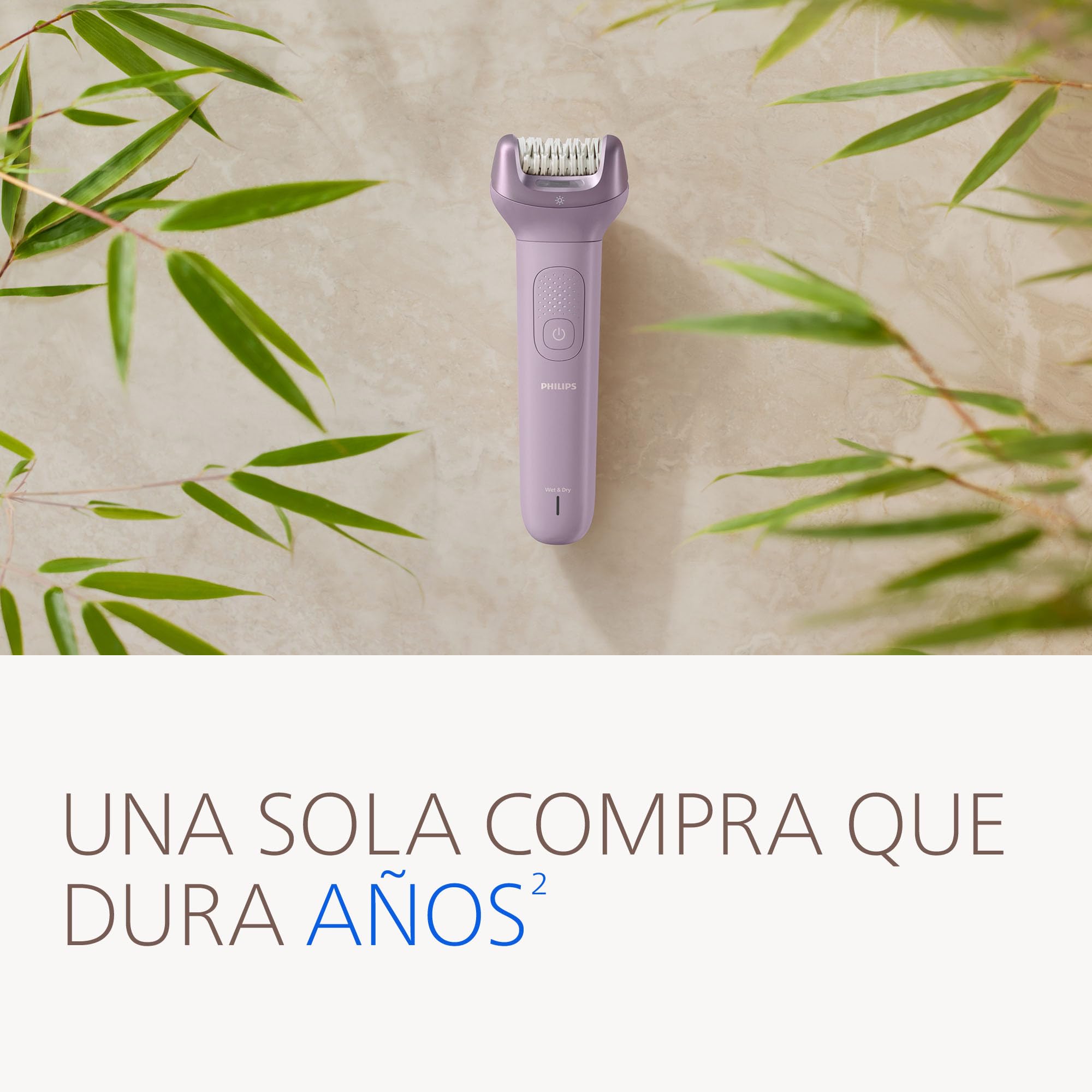 Philips Depiladora Serie 9000 - Depiladora eléctrica inalámbrica, uso en seco y mojado, para todo el cuerpo. Incluye ProGuide, 9 accesorios (incluye cabezal de pedicura), 60 min autonomía. BRE728/00