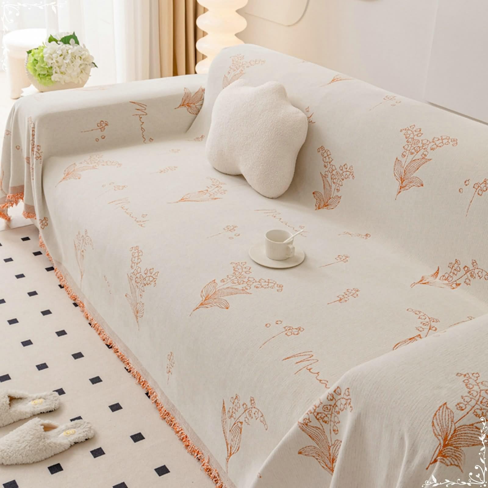 Protège canapé extérieur en chenille haut de gamme 180x380cm