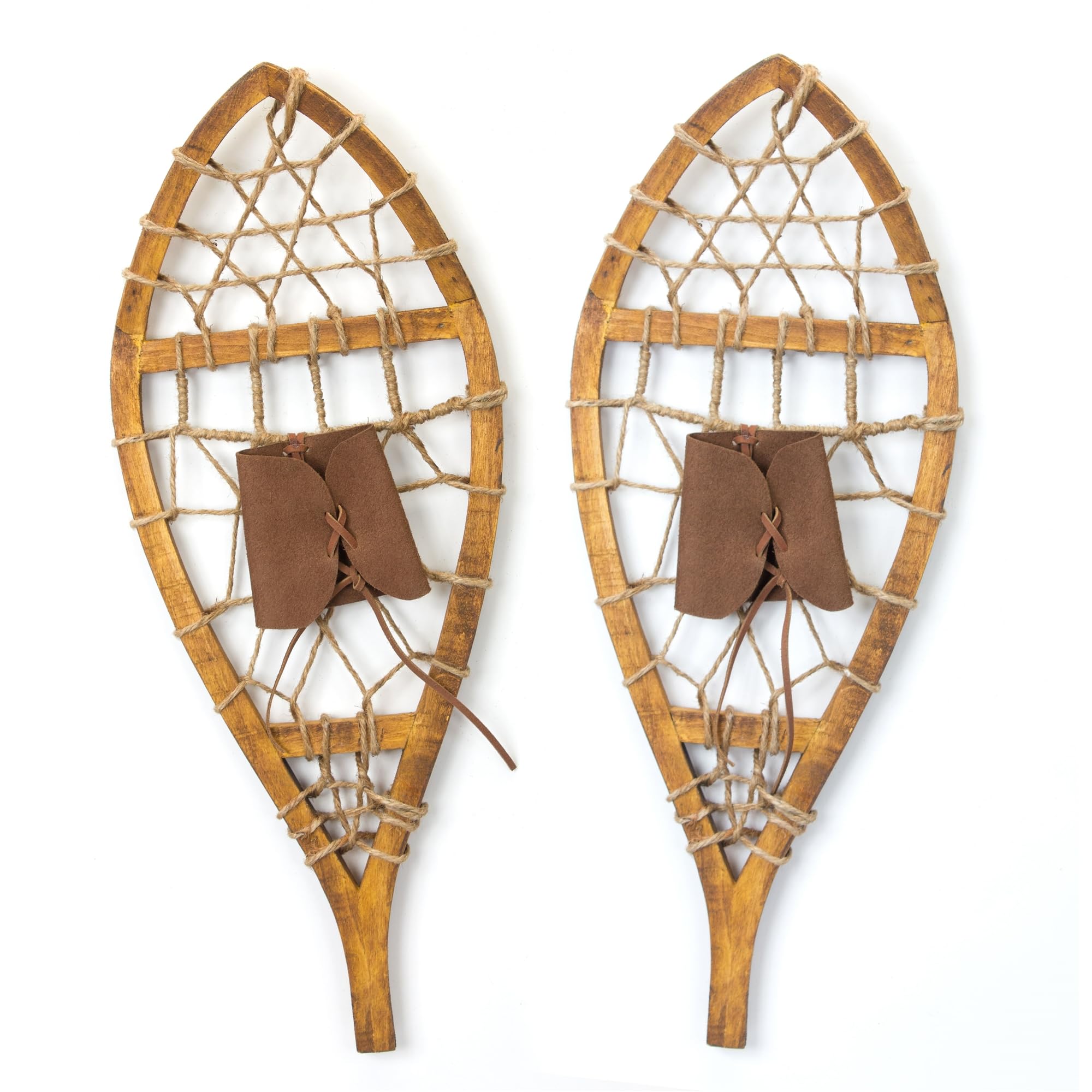 Raquettes à neige décoratives Melrose lot de 2 en bois de 56 cm