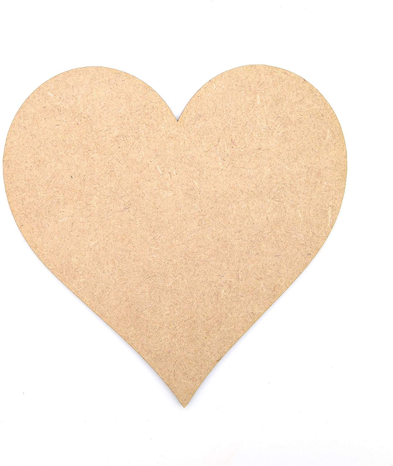 10cm MDF Hearts Wooden Cut Out Craft Shape (10cm / 100mm) - Pack of 10 — image 1