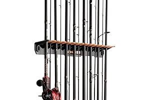 KastKing Patented V15 Vertical Fishing Rod Holder – Wall Mounted Fishing Rod Rack
