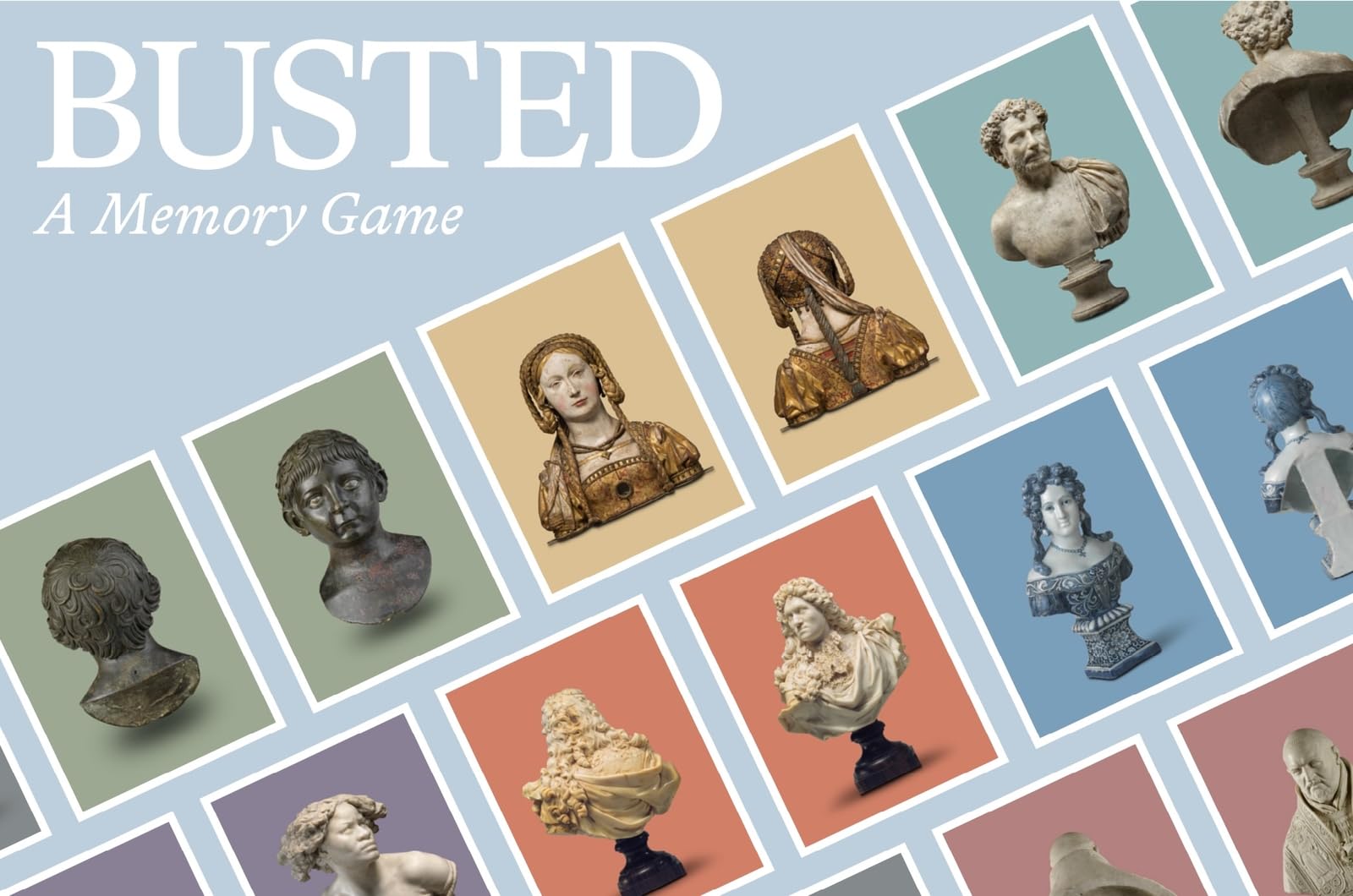 Busted: A Memory Game: Match the front and back of world-famous portrait busts
