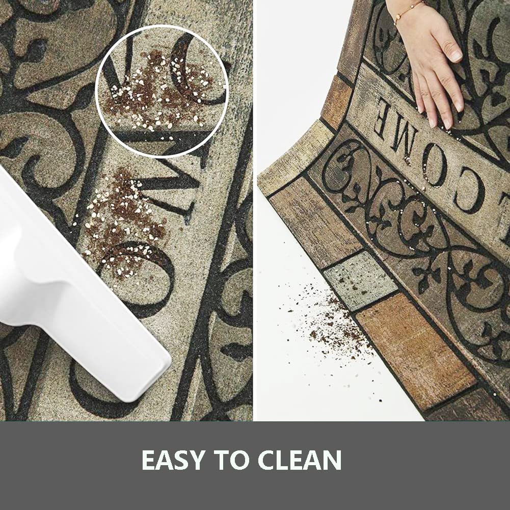 Zerbino in gomma resistente, a basso profilo, resistente allo sporco, per ingresso, patio, zona ad alto traffico, 61 x 91,4 cm, rettangolare A