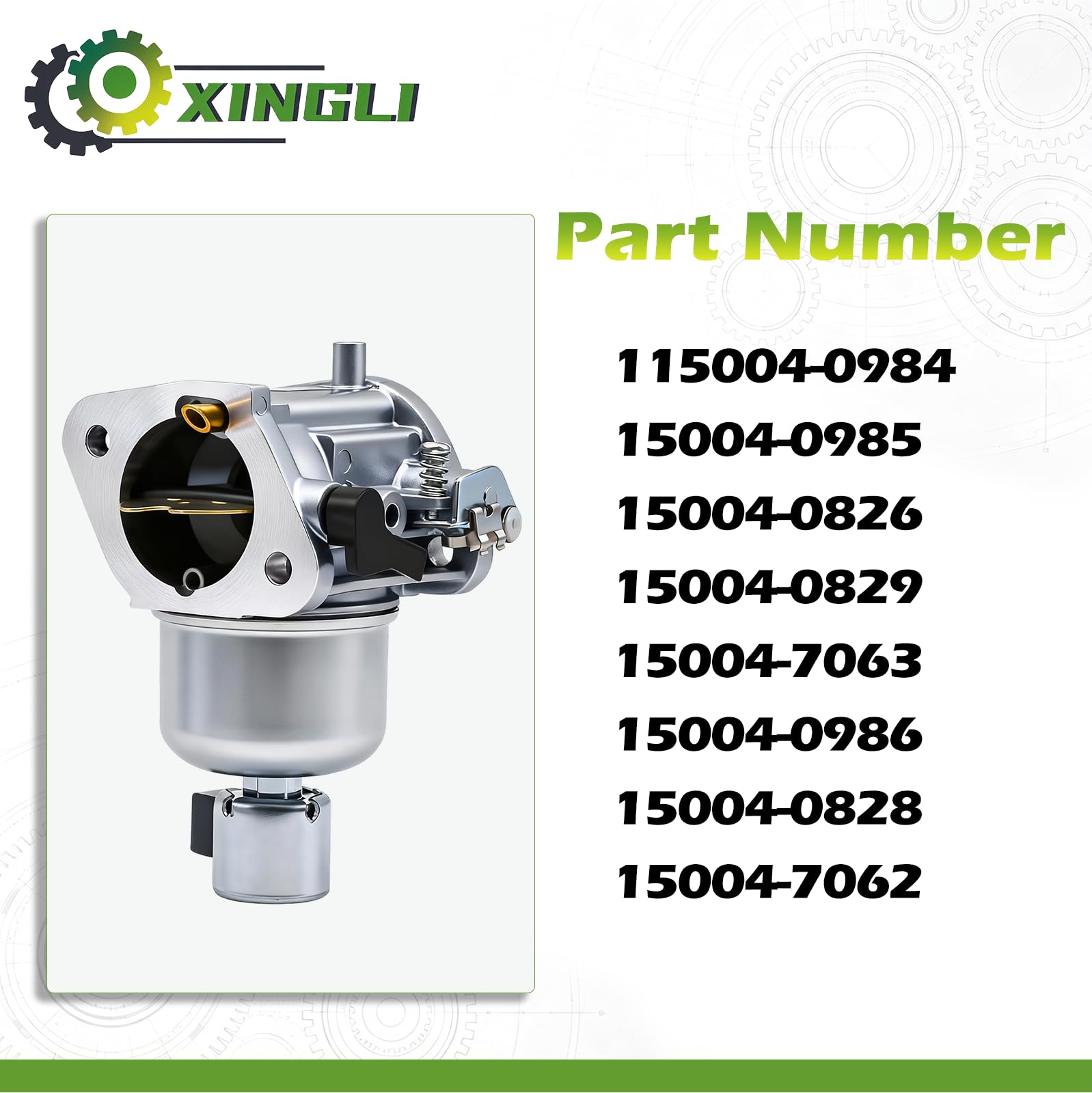 15004-0985 Gaźnik kosiarki pasuje do Kawasaki FR651V FS651V FR691V FS691V 15004-0986 15004-0828 15004-0829