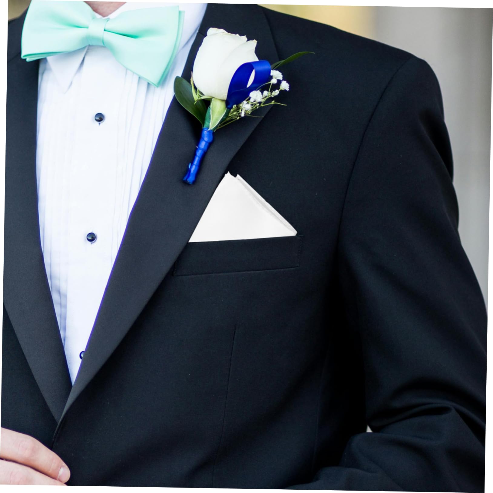 BESPORTBLE 6pcs Men Suit Pocket Squares Elegant Handkerchiefs for Weddings Formal Events Business Suit Accessories Classic Design Durable Material for Stylish Outfits