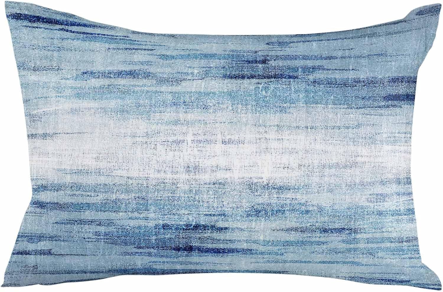 Pillowcase 24x36 Inch - Body Retro Blue Texture Abstract Modern Ombre Soft Brushed Microfiber Pillow Covers with Hidden Zipper Closure Bed Pillow Shams for Bedroom Sofa Car, 1pcs