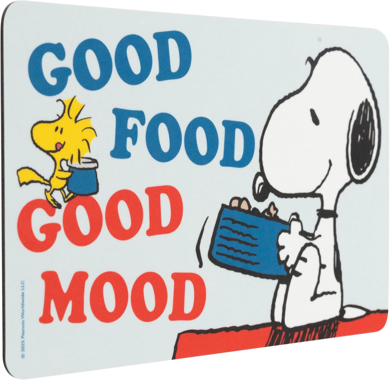 The Peanuts Snoopy Board Good Food Good Mood Breakfast Board Blue Resopal