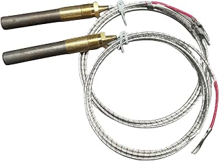 24" 1950-001 Thermopile Generators 750 Millivolt Thermopile Q313A for Gas Water Heater/Fireplace/Gas Fryer/Oven, 750 Temperature Resistance Cluster Thermocouple for Fireplace