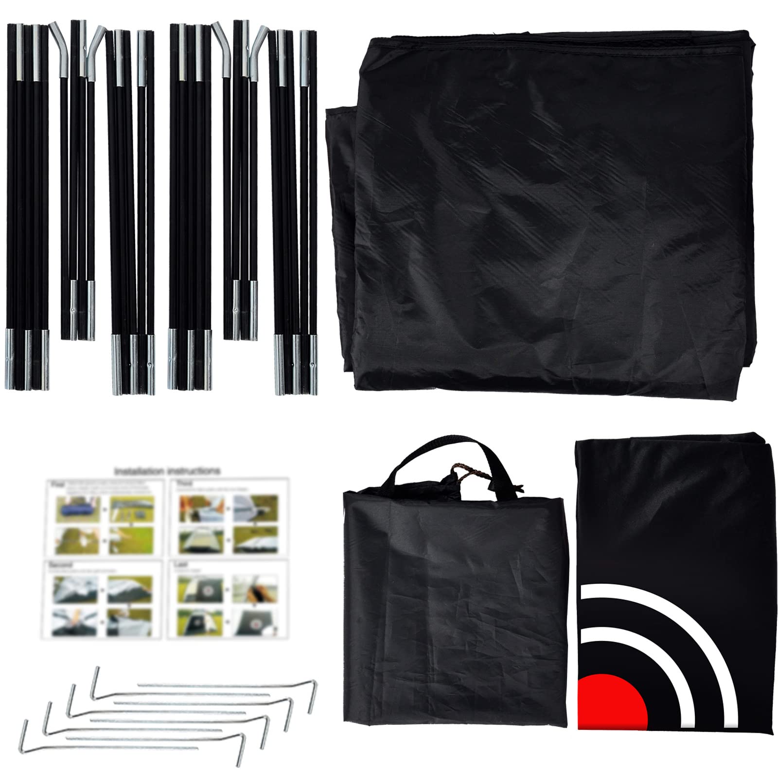 Filets de frappe pour entraînement de golf pour conduite dans le jardin, utilisation en intérieur, filets de conduite de golf robustes pour jardin, filets à impact portables de qualité