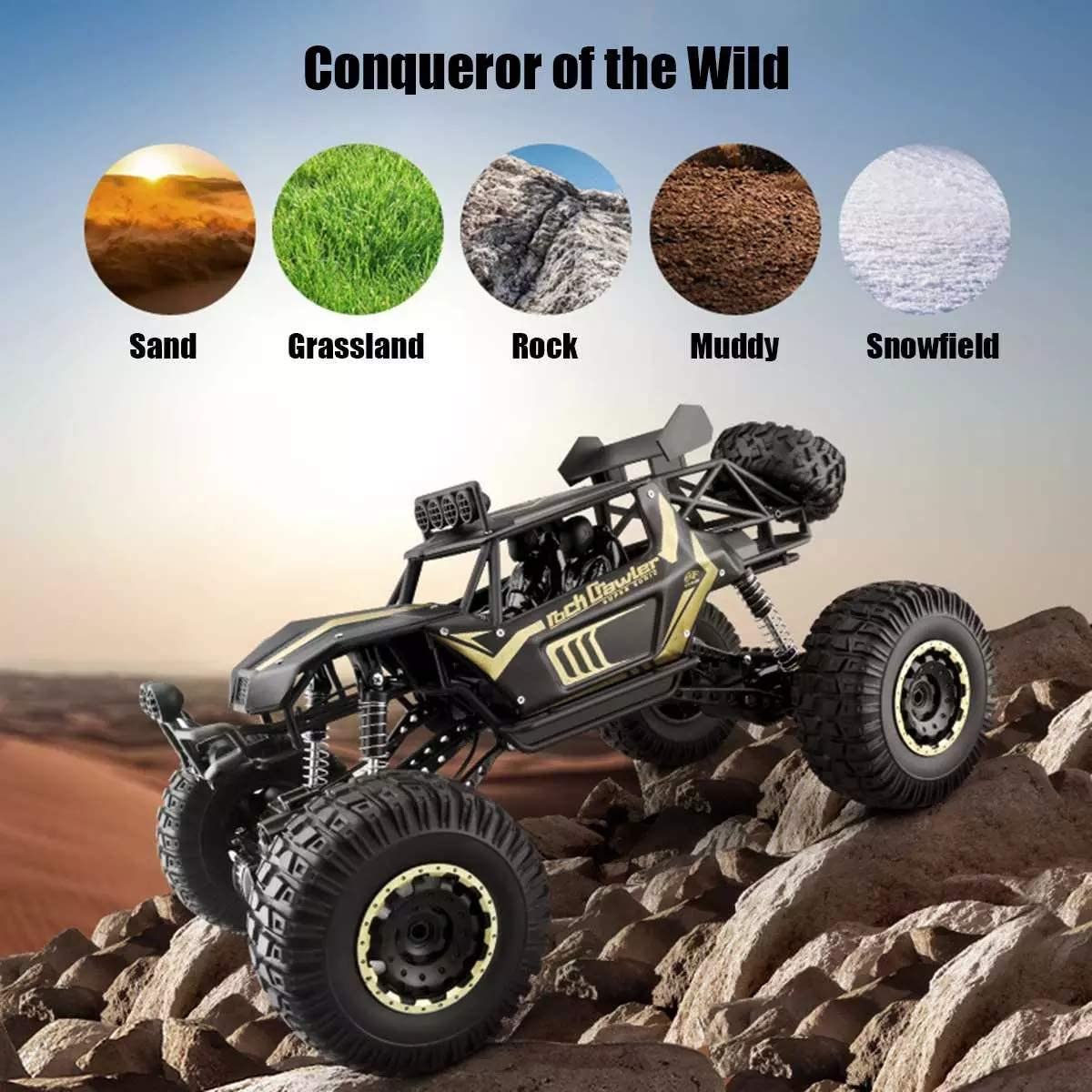 Voiture télécommandée RC Buggy 1/8, 4x4 Tout-Terrain, véhicule électrique 2,4 GHz, Jouet idéal pour Enfants et Adultes.