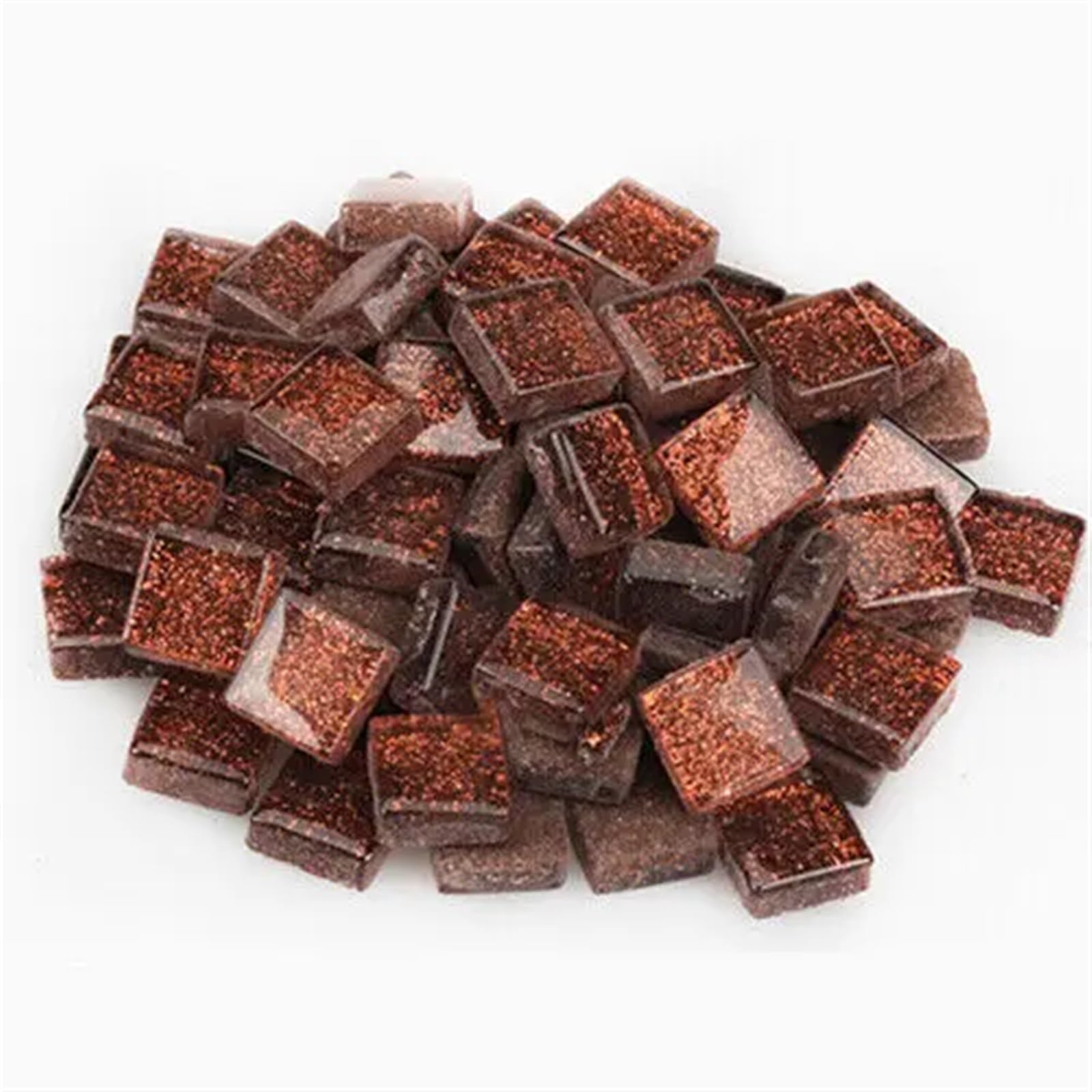 Mosaic Making Supplies 100g Glitter Glass Mosaic Tiles Crafting Pieces Art Hobbies Assorted for Craft arte(Color15)