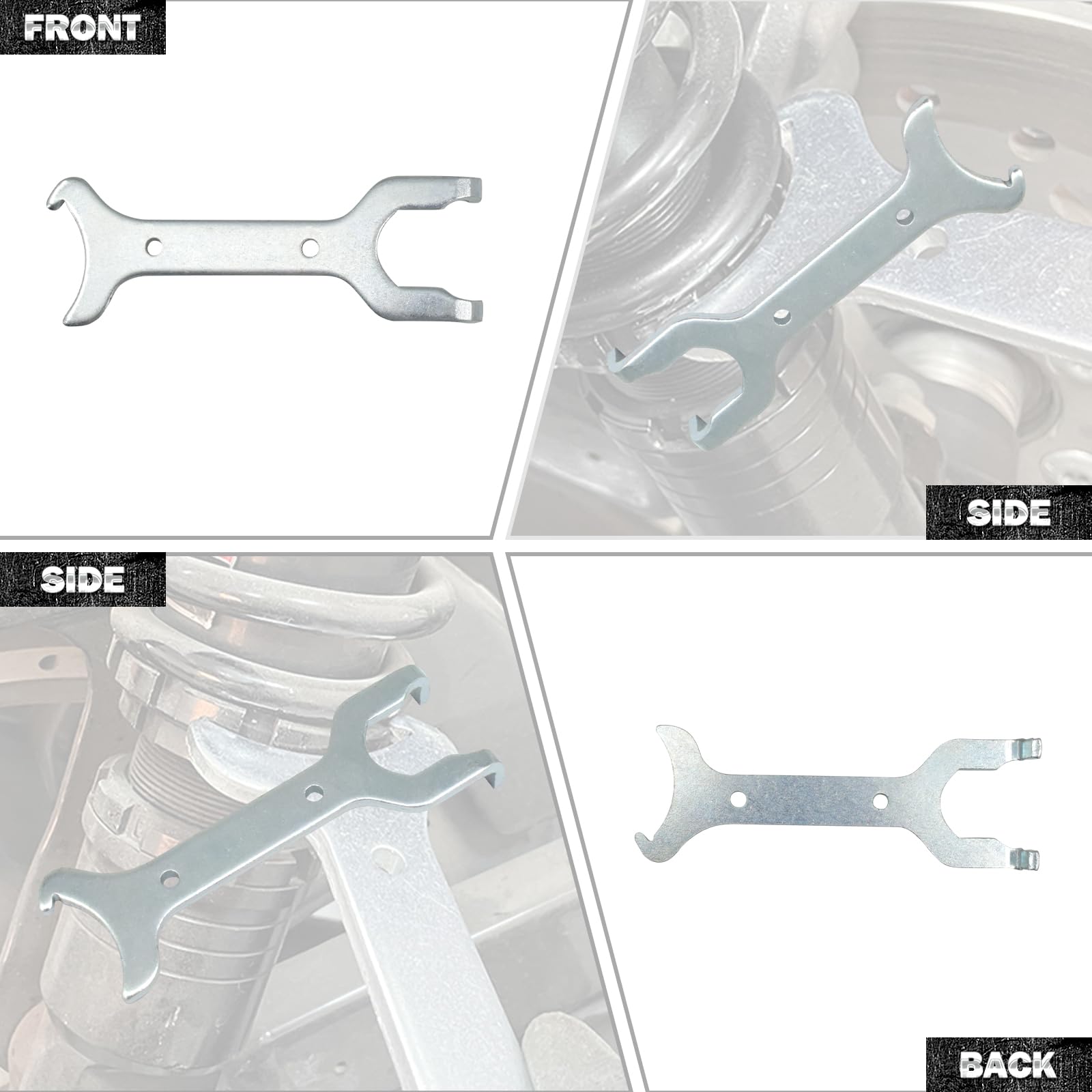 Moto Posteriore Shock Regolazione Chiave Strumento Misura per Harley Sportster 883 1200 XL Custom Softail Touring FLHR Dyna Fat Boy