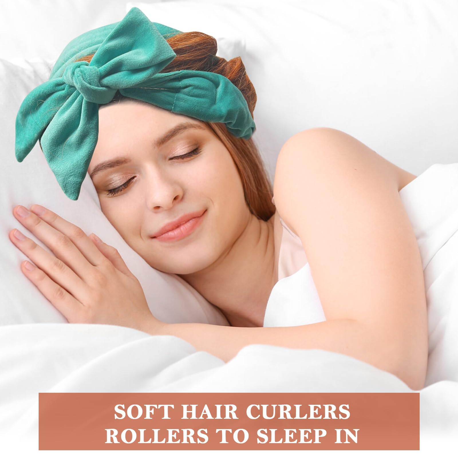 weiwei Heatless Curlers Headband, Heatless Overnight Curls Hair Curlers No Heat, 70" Soft No Heat Hair Curlers - Image 2
