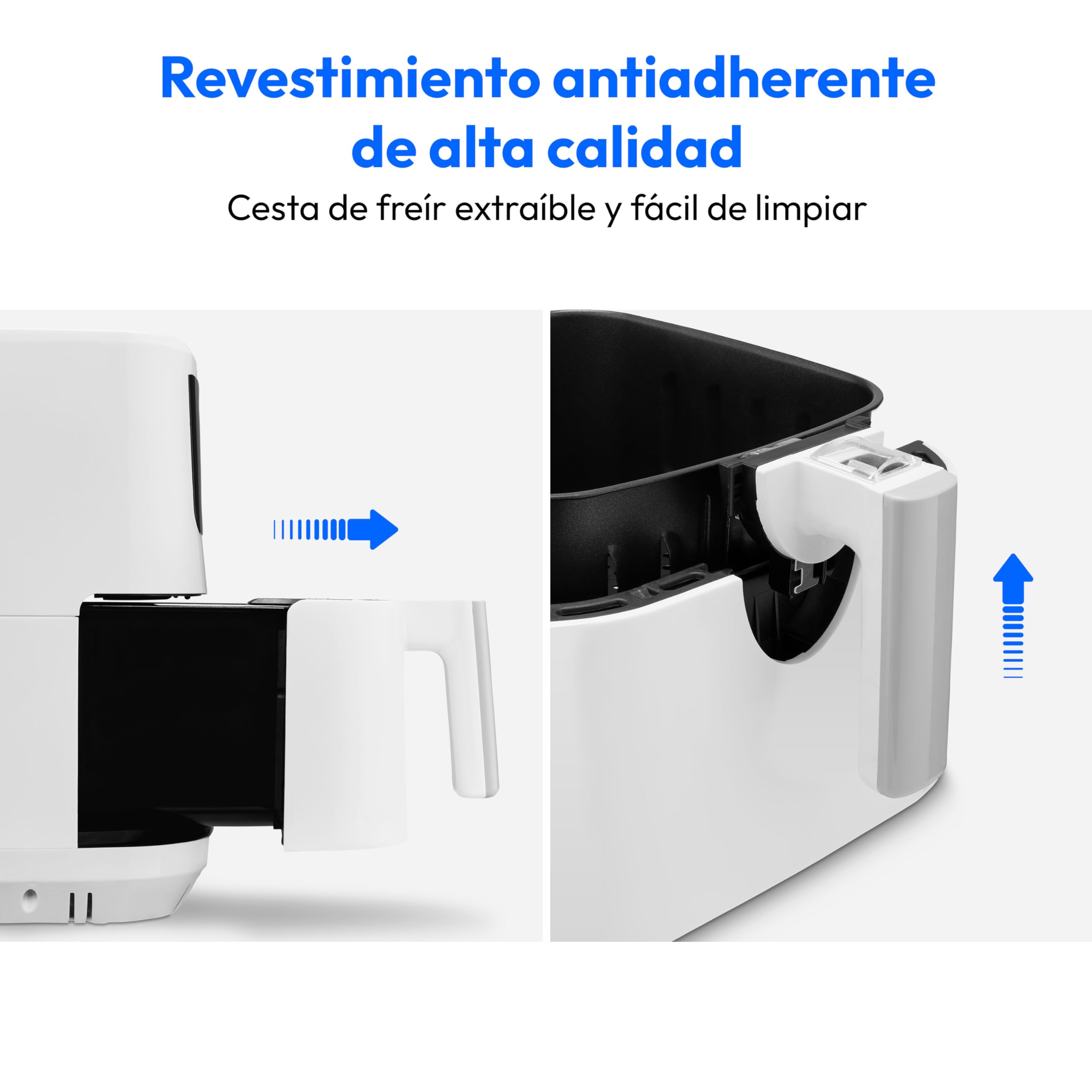 MEDION E40 XL freidora de aire caliente (5,2 L, airfryer, 2 150 W, 9 programas automáticos, función horno, fritura sin aceite, panel táctil, pantalla LED), mate