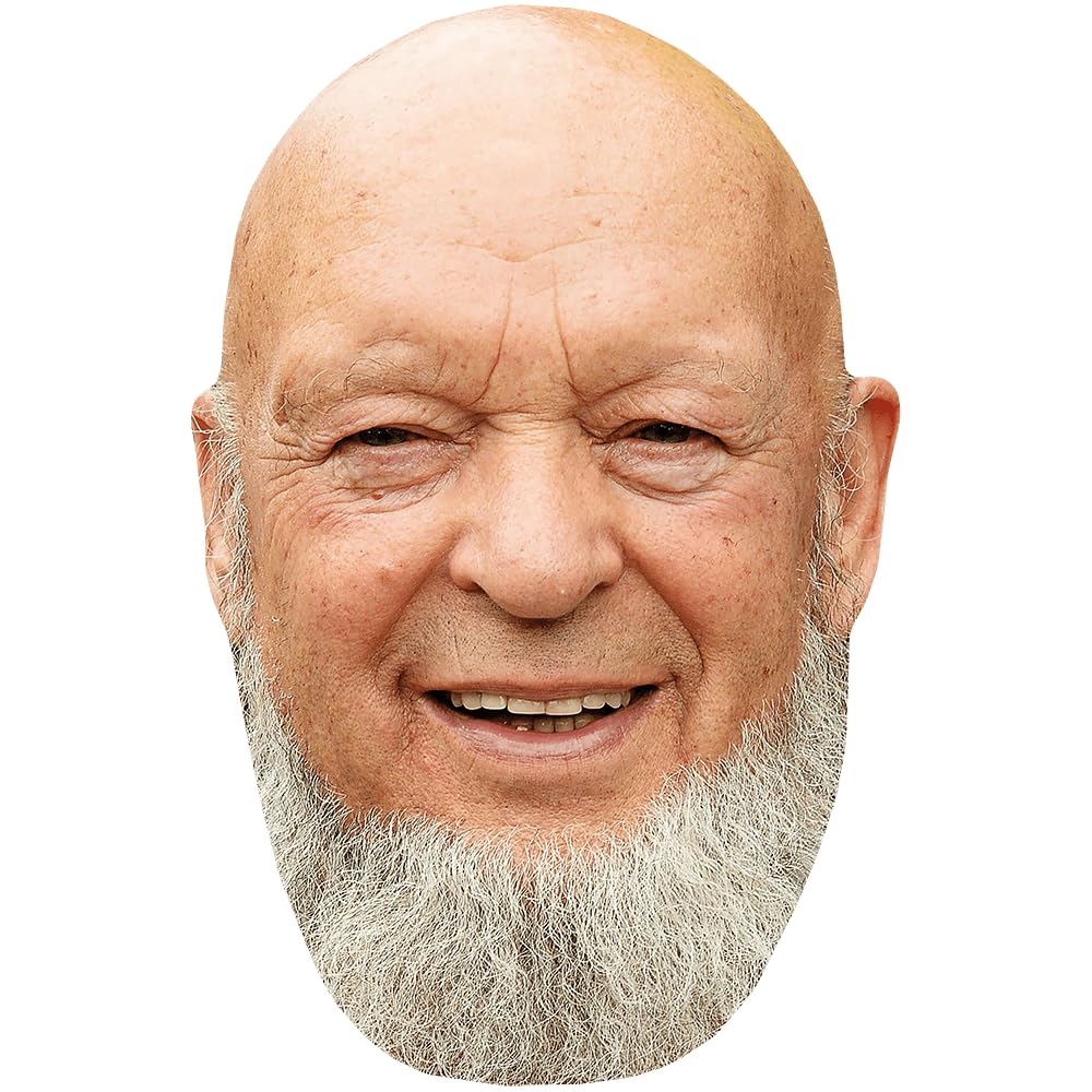 Celebrity Cutouts Lifelike Michael Eavis (Beard) Celebrity Mask, Flat Card Face, Fancy Dress Mask