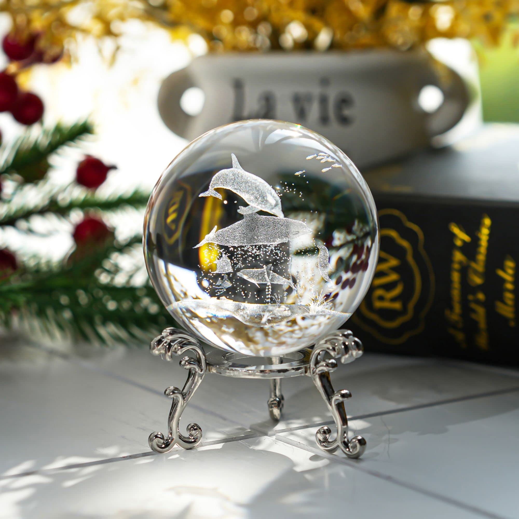 Support Boule Déco Boule De Cristal Transparente 60 Mm Avec Support - Accessoire Photo Déco, Cristal K9 Support Boule Déco Boule De Cristal Transparente 60 Mm Avec Support - Accessoire Photo Déco, Cristal K9
