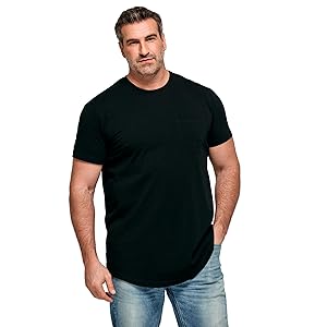 STRONGSIZE Big & Tall Pocket T Shirts for Men – Premium