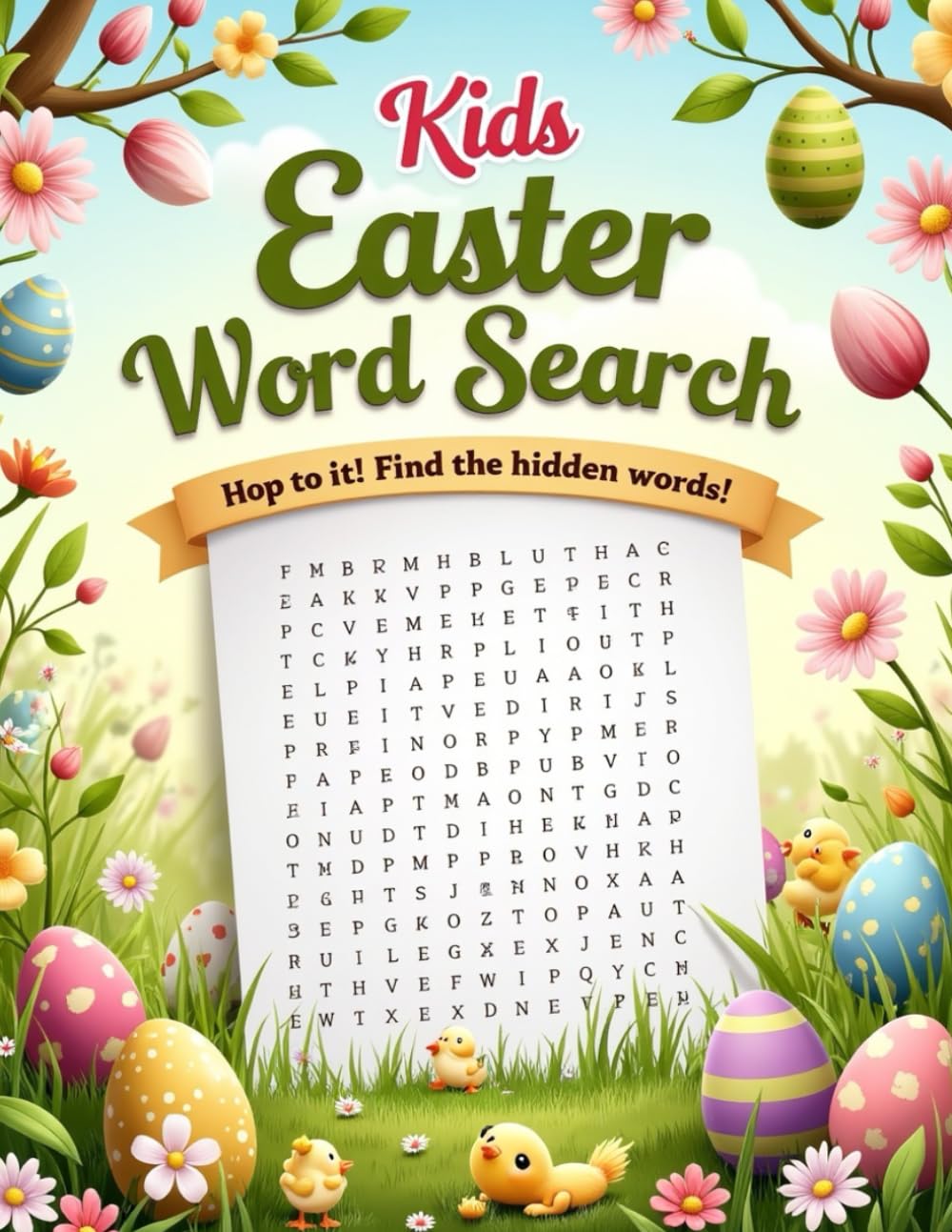 Kids Easter Word Search: Fun And Uplifting Easter Word Search Puzzles For Kids