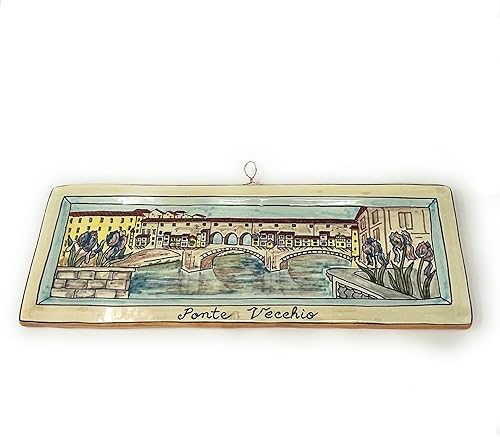 CERAMICHE D'ARTE PARRINI - Italian Ceramic Art Tile Pottery Old Bridge Florence Handmade in ITALY Tuscan