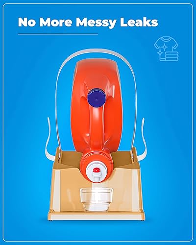 Miniatura 6 de TidyFriend - Soporte para detergente líquido para ropa con bandeja de goteo y patas de agarre de goma, soporte para organización y almacenamiento de