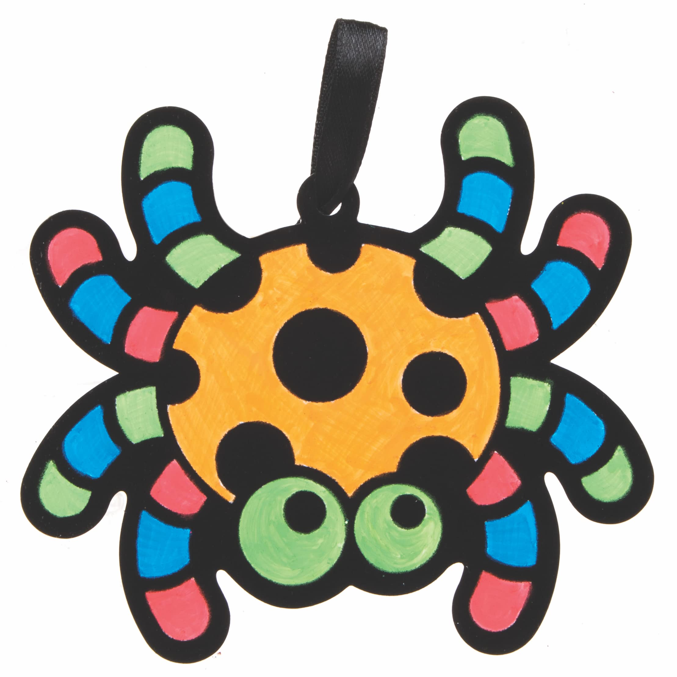 Kit De 10 Porte-manteaux Halloween à Colorier - Activité Velours Noir Pour Enfants - Déco à Suspendre