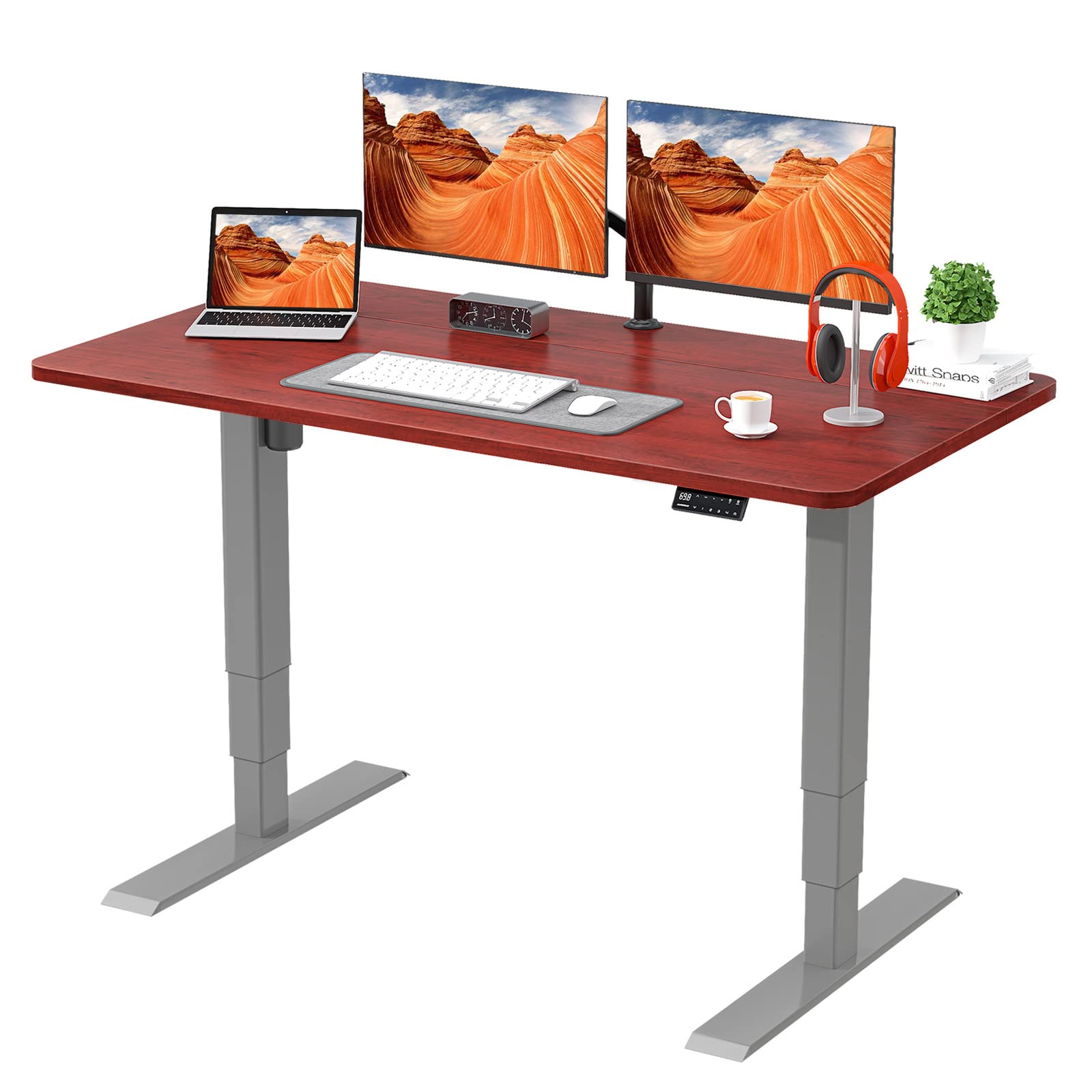 Buy Height Adjustable Sit Stand Desk Electric Standing Desk 55 x 28