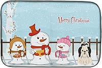 Vista 66 de Caroline's Treasures BB2508DDM - Tapete de secado de platos de perro de montaña bernés con regalos de Navidad entre amigos, tapete absorbente