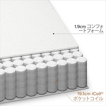 マットレス ポケットコイル 独立コイル シングル S 20cm 体圧分散 マットレス シングル ポケットコイルマットレス 20cm 体圧分散