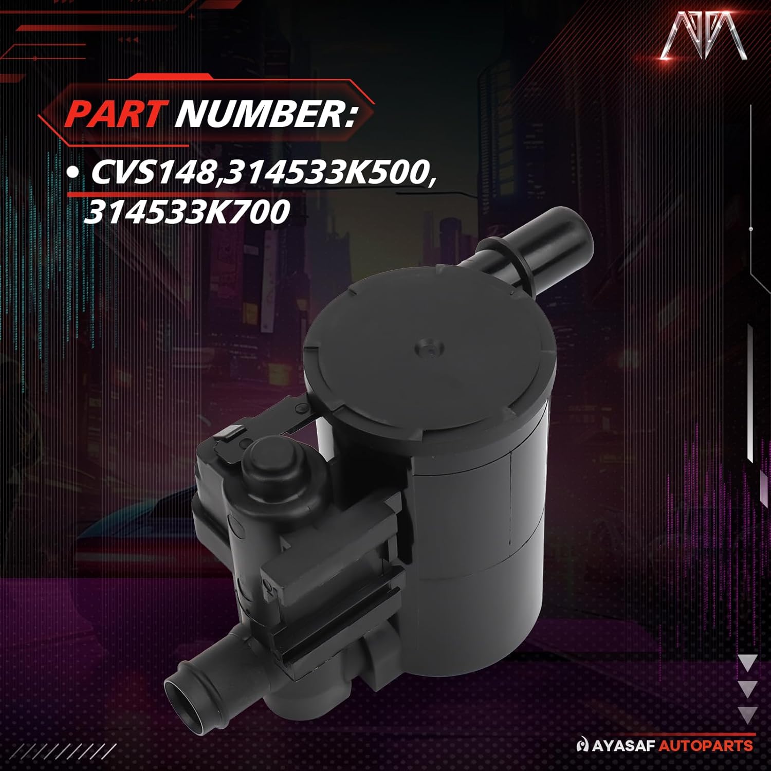 MAYASAF 911-811 Vapor Canister Vent Solenoid Valve fits for Hyundai Accent 2011-2017/Azera 2007-2010/sonata 2006-2010, for Kia Rio 2012-2018, Sportage 2010-2013
