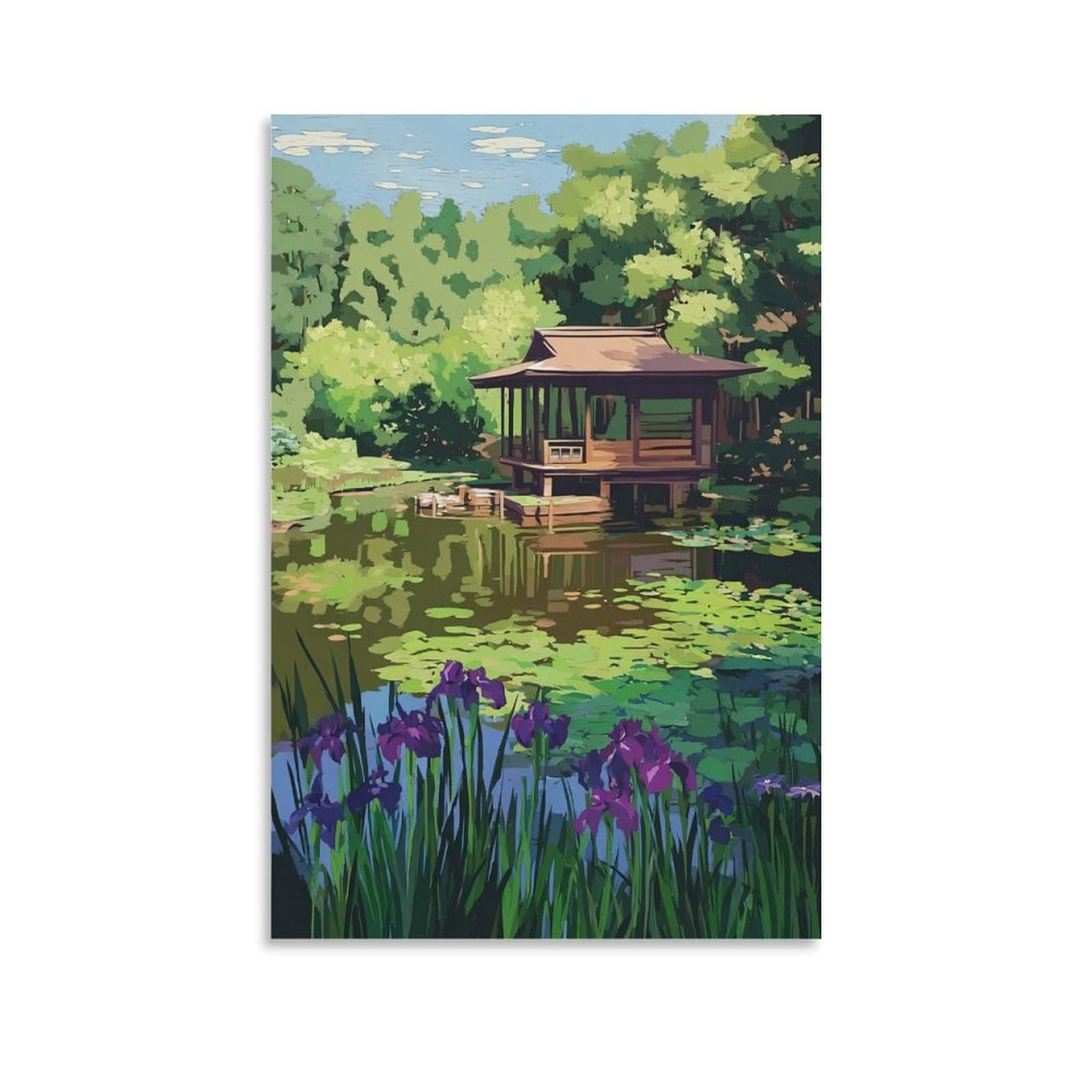 ZBBGGOZ Anderson Japanese Gardens Poster 08x12inch(20x30cm) Canvas Wall Posters And Art Picture Print Modern Family Bedroom Decor