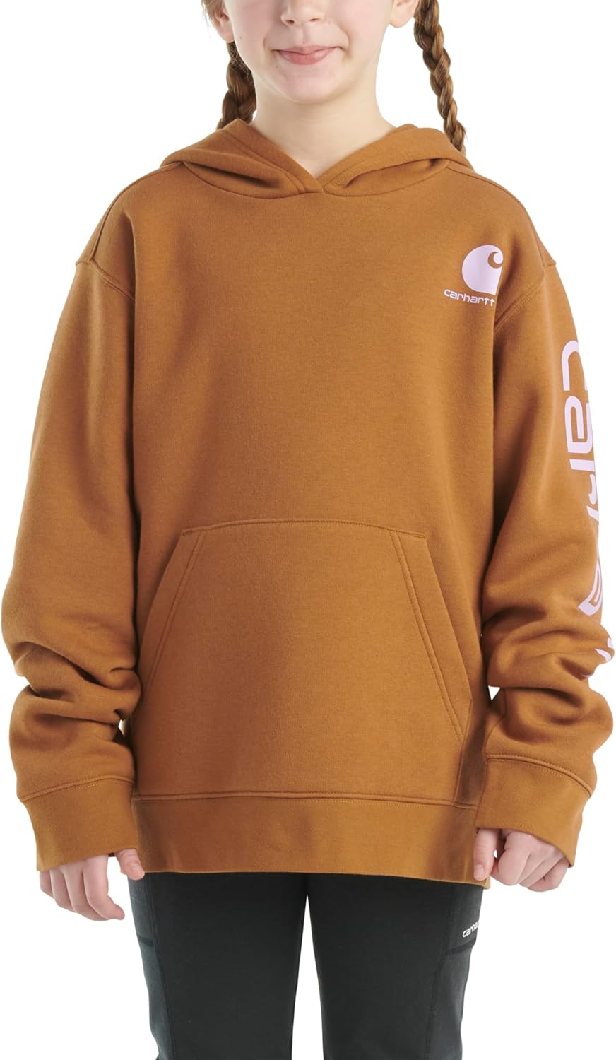 Carhartt Girls' Hoodie Fleece Pullover Sweatshirt