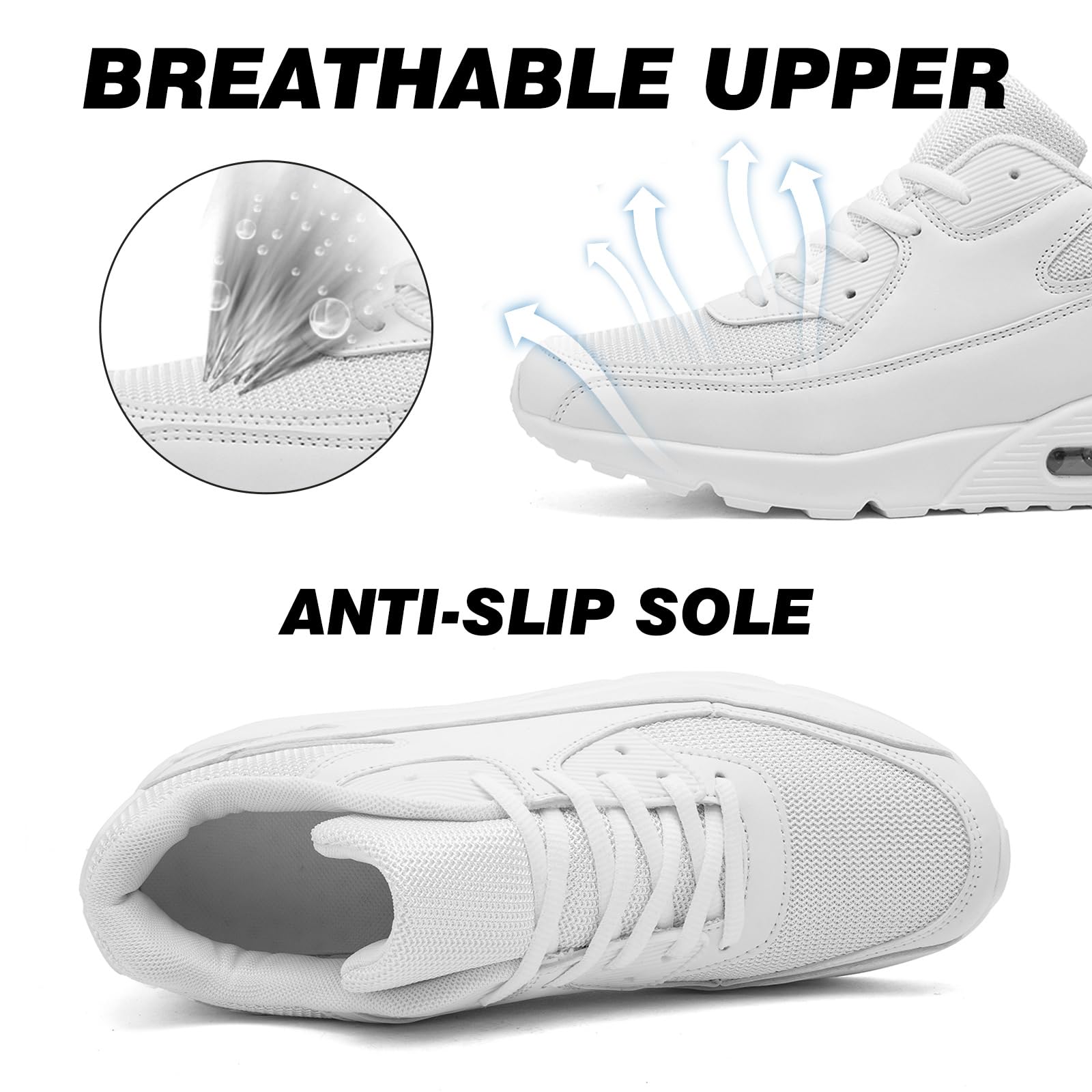 Buty do biegania Męskie Bieganie Jogging Chodzenie Siłownia Sportowe Tenis Praca Lekkie Oddychające