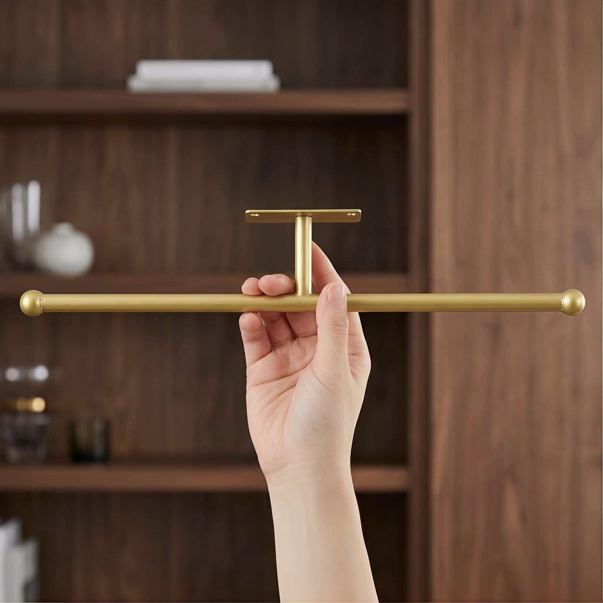 TOPBATHY 4 Stück Wandhängender Schmuck Organizer aus Robustem Eisen in Gold Platzsparender Schmuckhalter für Halsketten Ohrringe und Brillen im Dekorativen Nordischen Stil für Schminktisch