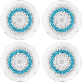 Evetree Deep Pore Face Cleansing Brush Head Replacements Compatible with Clarisonic Mia 1, Mia 2, Alpha Fit